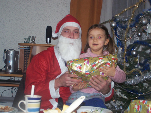 Święty Mikołaj :P i Ikusia :D