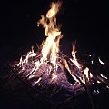 Ognisko w nocy... #ognisko #noc #łąka #las #nocą #ogień