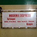 12.01.2008 Tablica polskiej części Moskwy Ekspress.