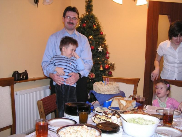 27.01.2008 - Dominiś na urodzinach u Natalki i Mateuszka