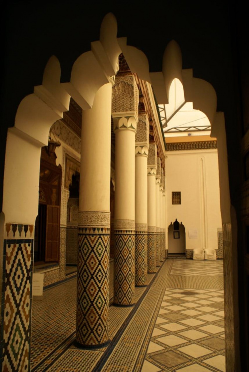 Marrakesz - Muzeum Marrakeszu (odrestaurowany XIXwieczny pałac) - na prawdę robi wrażenie