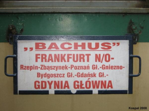 tablica kierunkowa Frankfurt n/O - Gdynia Gł.