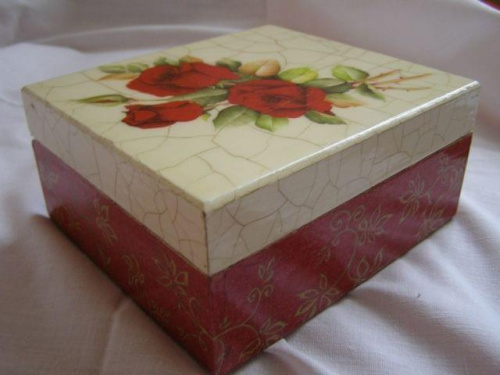 różane pudełeczko #decoupage