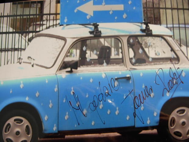 Trabant w kolorze blue z autografem #JanuszRadekTrabantWKolorzeBlue