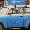 Trabant w kolorze blue z autografem #JanuszRadekTrabantWKolorzeBlue