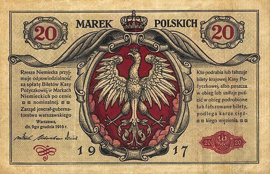 Polska 1914-1918 Generalne Gubernatorstwo Warszawskie Seria - Jenerał