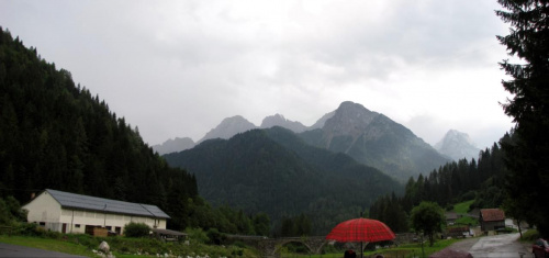 Zdjęcie panoramiczne dolomitów w rejonie nadgranicznym z Austrią. #panorama #Italia #Włochy #dolomity