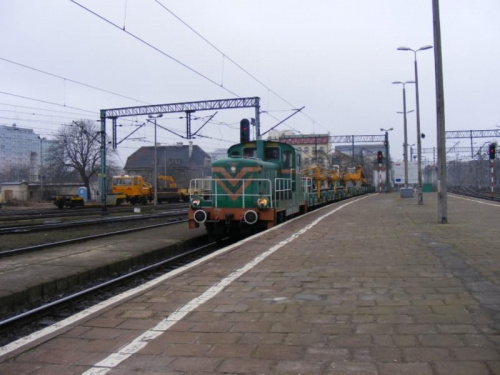 14.02.2008 Stacja Wrocław Główny SM30-195 przedsiębiorstwa napraw infrastruktury komunikacyjnej Dolkom