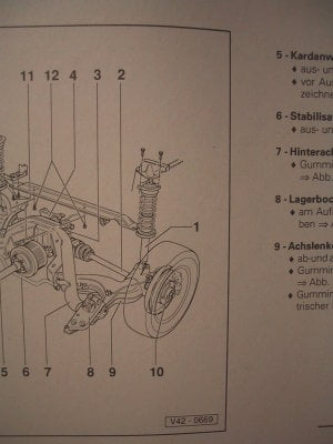 Repleitf PASSAT 94 Fahrwerk.93...10