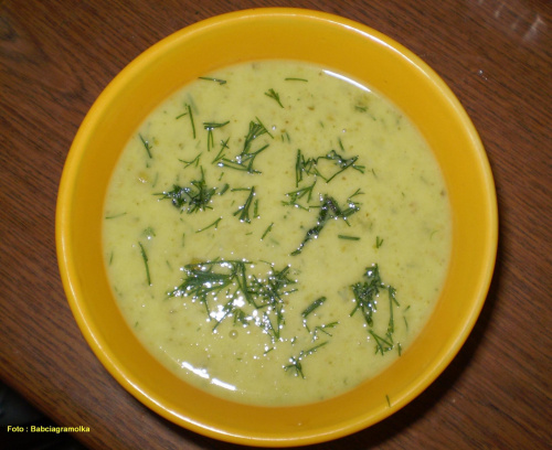Zupa krem z zielonego groszku #zupa #ZielonyGroszek #obiad #jedzenie #kulinaria