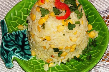 Ryż imbirowy z kukurydzą #DodatkiDoIIDań #ryż #kukurydza #obiad #DrugieDanie #jedzenie #kulinaria