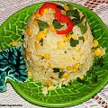 Ryż imbirowy z kukurydzą #DodatkiDoIIDań #ryż #kukurydza #obiad #DrugieDanie #jedzenie #kulinaria