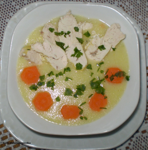 Zupa z kaszą manną #zupa #KaszaManna #obiad #jedzenie #kulinaria