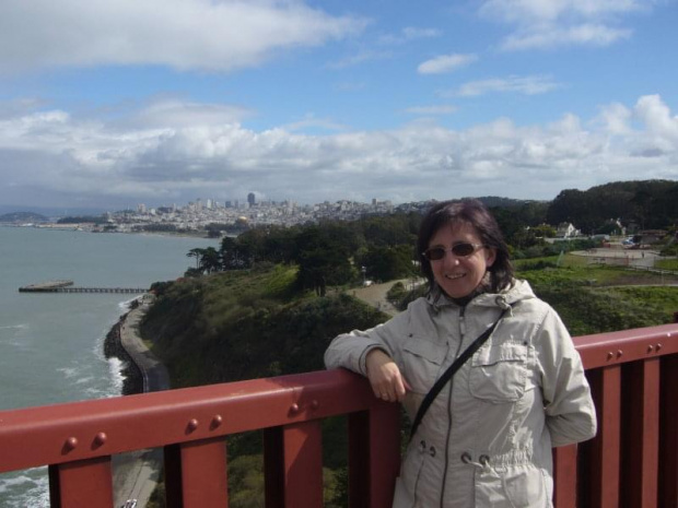 on the Golden Gate Bridge #most #SanFrancisco #Kalifornia #USA