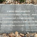 Tablica pamiątkowa na Fiołkowej Górze #botaniczny #krajobraz #Mikołów #Mokre #Ogród #Śląsk #wapień #tablica #pamiątkowa #wojna #światowa