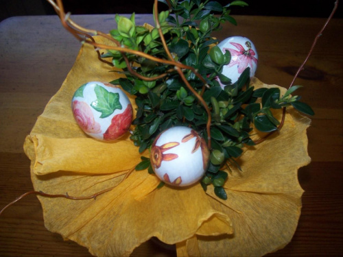 Wielkanocne bukiety #decoupage