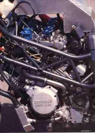 Silnik motocykla Drysdale 750 ccm,V8,17-19000 obrotów wersja sportowa