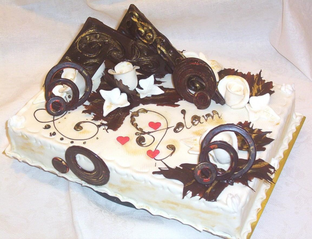 abstrakcja czekoladowa #tort #czekolada #abstrakcja