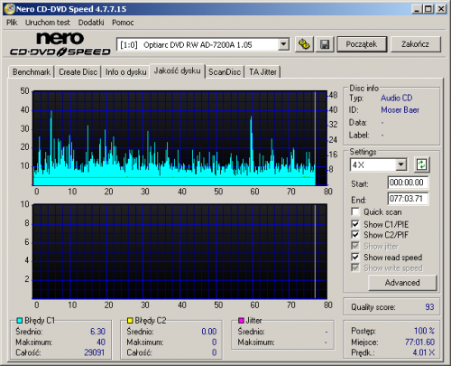 optiarc audio x48 tdk cdr80 x52 read x4