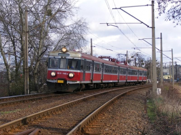 19.03.2008 Szlak Wrocław Główny-Wrocław Muchobór
EN57-1446 jako poc. rel. Wrocław Gł.-Legnica