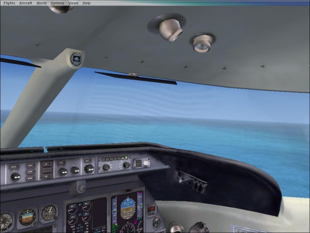 Microsoft Flight Simulator X kokpit Bombardier Learejt 45