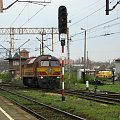 19.04.2008 (Czerwieńsk) M62M-002 Rail Polska manewruje po stacji.