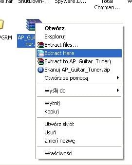 WinRAR - Extracting.