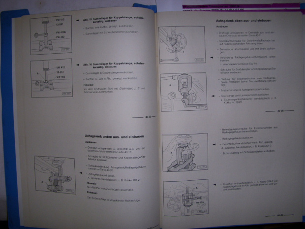 VW T4 +Syncro Reparaturleitfaden Achse Bremse Lenkung.94...5