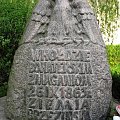 Gałków Duży gm. Koluszki POMNIK BOHATERSKIM ZMAGANIOM 26.09.1863 roku #GałkówDuży #Koluszki #Pomnik #BohaterskimZmaganiom #WJoński #Joński #PowstanieStyczniowe #zdjęcie #foto #orzeł