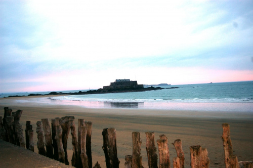 zachód słońca w St.-Malo