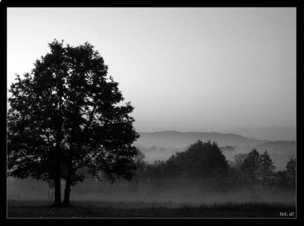 Noc w zadumie kroczy mroku ścieląc płaszcz.... Jelenia Góra 2008