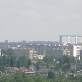 panorama Łodzi robiona z okna szpitalnego