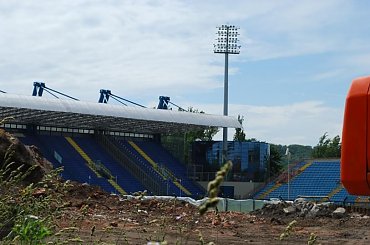 Stadion Wisły Kraków 7.06.2008 #BudowaStadionu #okrąglak #PawilonMedialny #stadion #TrybuneE #WisłaKraków