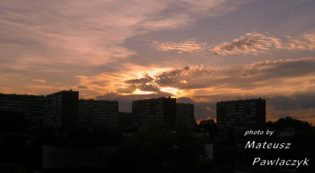 #Żory #Korfantego #ZachódSłońca #miasto #bloki