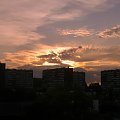 #Żory #Korfantego #ZachódSłońca #miasto #bloki