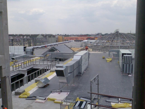 Dach "Wisły" i konstrukcja kopuły głównej