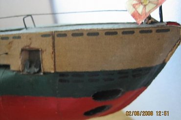 ORP Dzik -dziobowe wyrzutnie torped #Dzik #ModeleKartonowe #statki #okręty #żaglowce