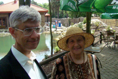 W parku soleckim z Rajmundem i jego Mamą, panią Ireną. Czerwiec 2008 r. #SolecKujawski