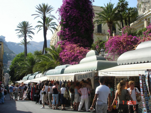 Taormina - sok z pomarańczy i gelato