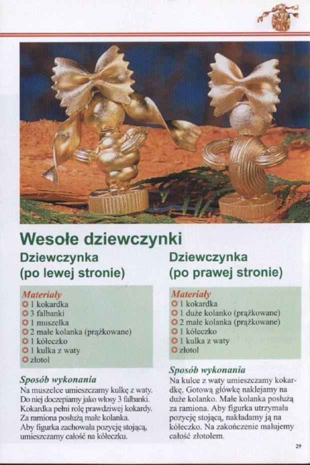 Świąteczne ozdoby z makaronu