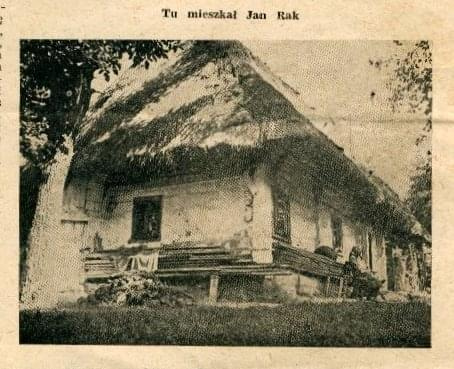Chałupa Jana Raka. Zdjęcie z lipca 1959