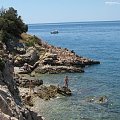Typowa dzika plaża w Chorwacji - Stara Baska