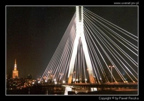 #most #nocne #widok #Warszawa #mosty #podświetlone