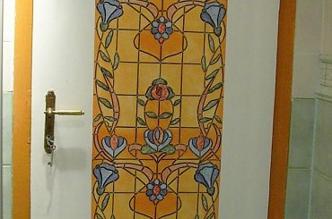 drzwi łazienki, renowacja #drzwi