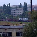 8.10.2007 Skład ciągnięty przez ET42. W składzie widzimy 2 lokomotywy, jedną za et42 jest to nowa stonka a dalej to pseudo gagarin