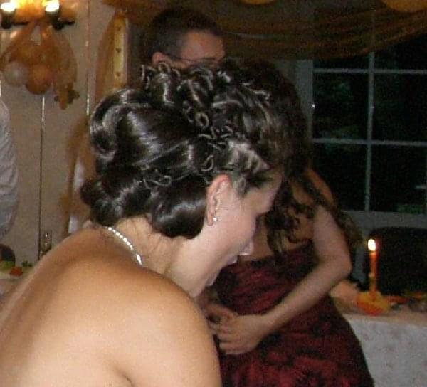 fryzura na weselu Dagi i Grzesia