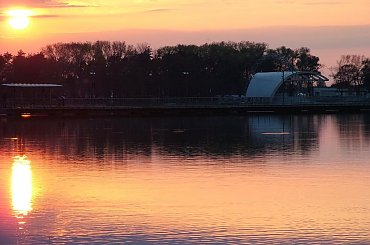 Zachód słońca. Miedwie. #ZachódSłońca #zachód #słońce #jezioro #Miedwie