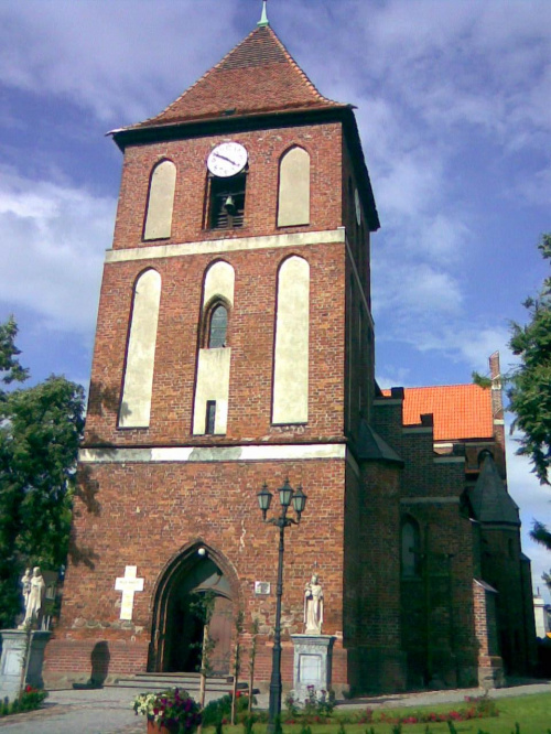 Tolkmicko - wieża kościoła parafialnego
