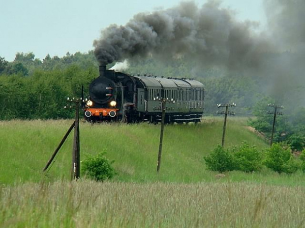 Ok1-359 z pociągiem specjalnym w Rostarzewie. 24.05.2008 #parowóz #Wolsztyn