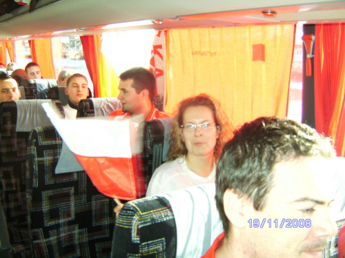 Wyjazd ekipy z Corku na mecz Irlandia-Polska do Dublina w dn19.11.2008